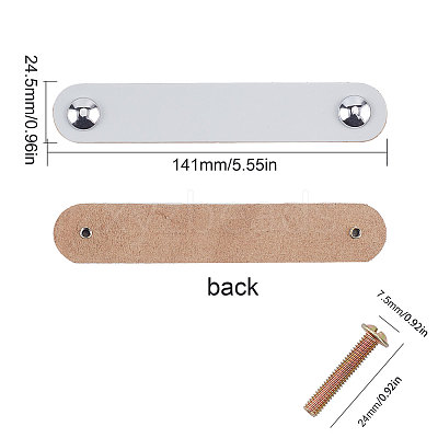 PU Leather Door Handles FIND-WH0052-52B-1