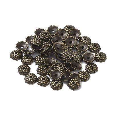 Tibetan Style Alloy Bead Caps MLF1650Y-NF-1