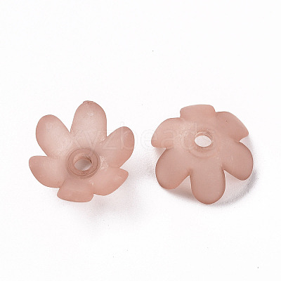 Frosted Acrylic Bead Caps MACR-S371-07A-763-1