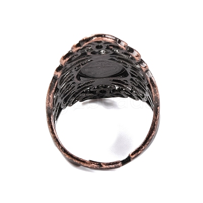 Synthetic Turquoise Retro Finger Rings RJEW-B067-02R-20-1