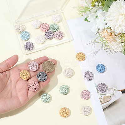 24Pcs Unwaxed Natural Lava Rock Beads G-PA0002-11-1
