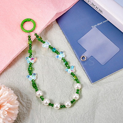 Resin Beads Mobile Straps AJEW-TAC0006-10B-1