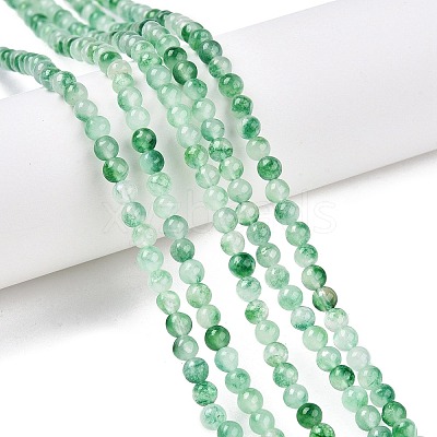 Dyed Natural White Jade Beads Strands G-T140-4mm-A06-1