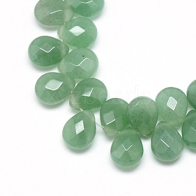 Natural Green Aventurine Gemstone Beads Strands G-T006-11-1