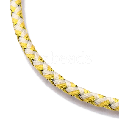 Polyester Cord Braided Bracelet Makings MAK-Z003-01P-14-1