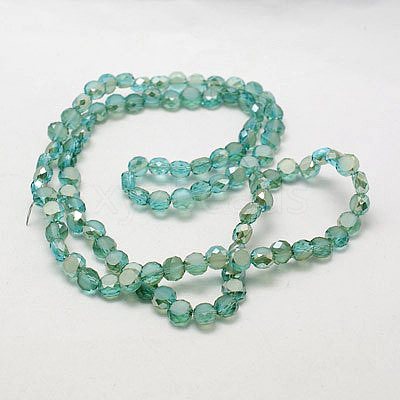 Electroplate Glass Beads X-EGLA-D028-17-1