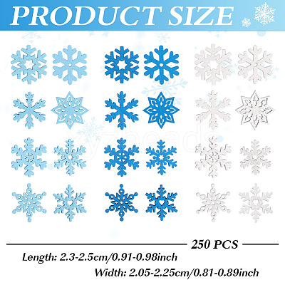 250Pcs Christmas Theme Wood Party Decoration WOOD-ME0001-11-1