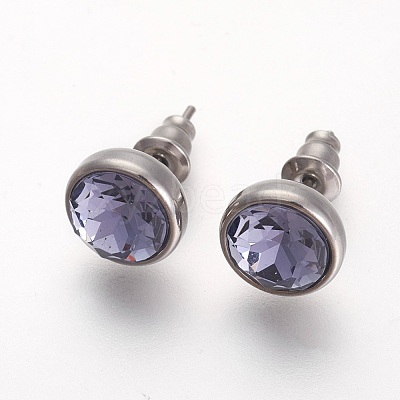 304 Stainless Steel Stud Earrings EJEW-F182-A-1