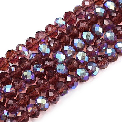 Electroplate Glass Beads Strands LS-EGLA-A044-T4mm-L13-1