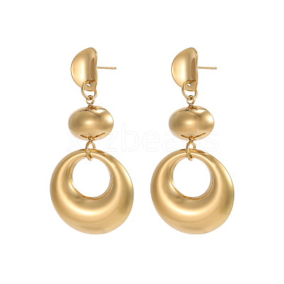 304 Stainless Steel Stud Earring STAS-OY012-04G-1