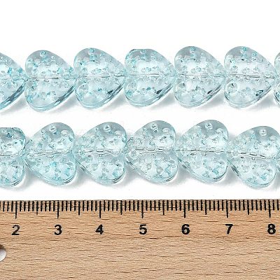 Transparent Glass Beads Strands GLAA-H038-01G-1
