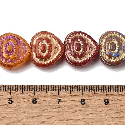 Painted Glass Beads Strands GLAA-Z021-14A-1