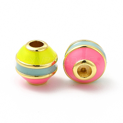 Brass Enamel Beads KK-I699-01-1