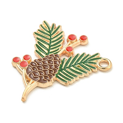 Christmas Theme Alloy Enamel Pendants ENAM-I060-03B-1