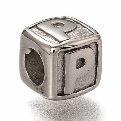 Tarnish Resistant 304 Stainless Steel European Beads OPDL-L020-001P-1