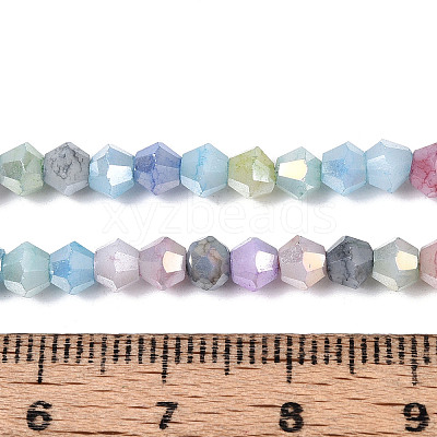 Ombre Effect Dyed Glass Beads Strands LS-GLAA-T025-4mm-09K-1