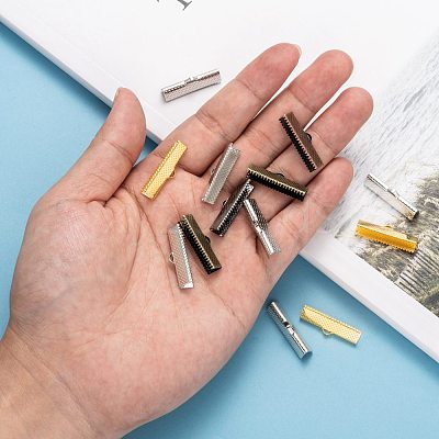 Mixed Iron Ribbon Crimp Ends E182Y-M-1