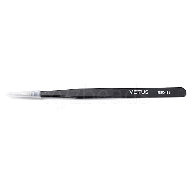 Spray Painted 201 Stainless Steel Beading Tweezers TOOL-G021-04-1