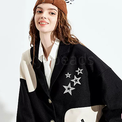 8 Styles Star Hotfix Resin Rhinestone Iron on Patches PATC-FG0002-27-1