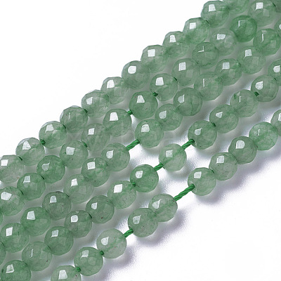 Natural Green Aventurine Beads Strands G-F596-10-4mm-1