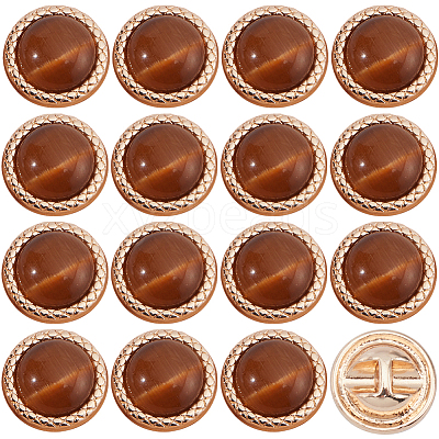 24Pcs Plastic Shank Buttons BUTT-GF0003-78A-1