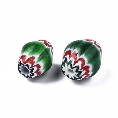 Handmade Millefiori Lampwork Beads LAMP-S197-011-1