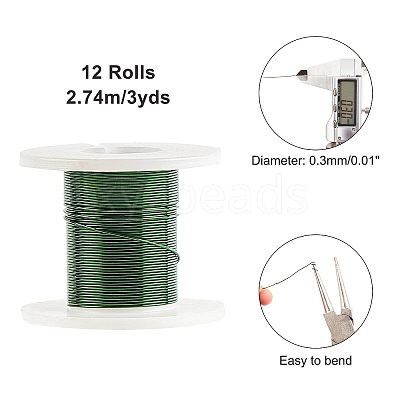 Round Copper Jewelry Wire CWIR-R002-0.3mm-1