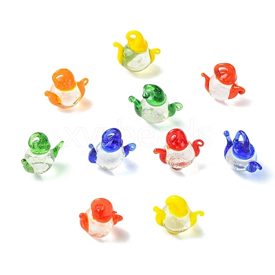 30Pcs 3D Transparent Glass Beads GLAA-CJ0003-05-1