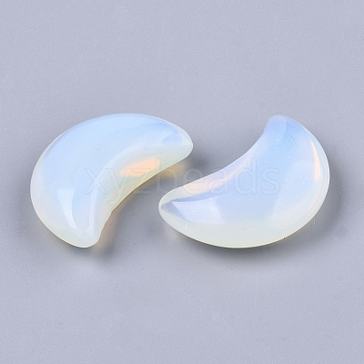 Moon Shape Opalite Healing Crystal Pocket Palm Stones G-T132-001K-1