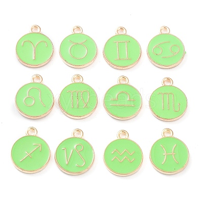 Alloy Enamel Pendants ENAM-S124-01B-06-1