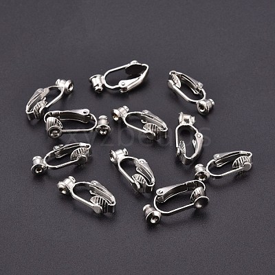 Brass Clip on Earring Converter X-KK-Q115-N-1