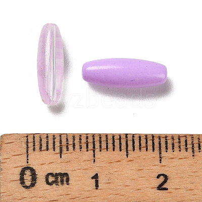 Painted Glass Beads GLAA-C037-01F-1