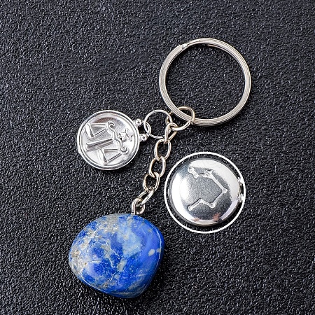 Natural Lapis Lazuli Keychain PW-WG6B815-19-1