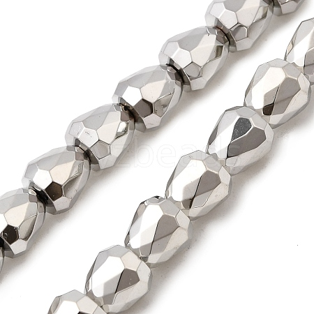Electroplate Glass Beads Strands EGLA-F166-08P-1