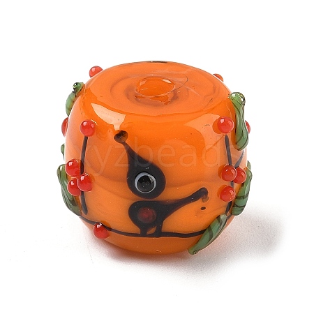 Handmade Lampwork Bumpy Beads LAMP-M025-01D-1