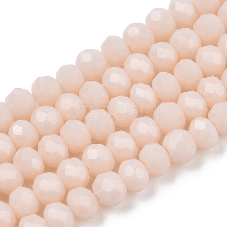 Opaque Solid Color Imitation Jade Glass Beads Strands EGLA-A044-P6mm-D05-1