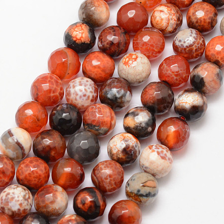 Natural Fire Agate Bead Strands X-G-K166-07F-10mm-13-1