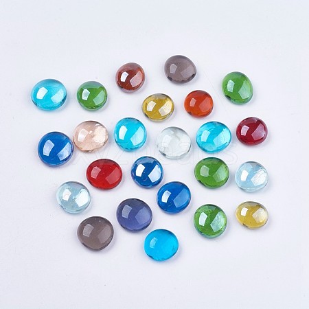 Transparent Glass Cabochons GLAA-WH0004-M-1