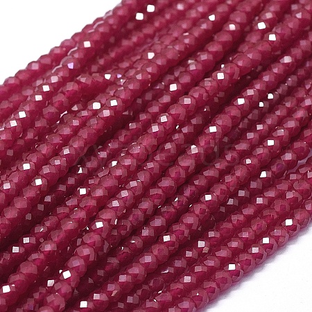 Lab Grown Red Corundum Beads Strands G-D0013-64-1-1