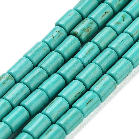 Synthetic Turquoise Beads Strands X-TURQ-G120-4x6mm-13-1