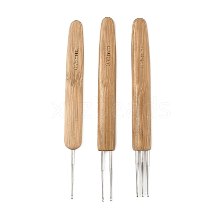 3Pcs 3 Styles Iron Crochet Hooks AJEW-C041-01-1