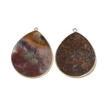 Natural Indian Agate Pendants G-E526-01Z-1