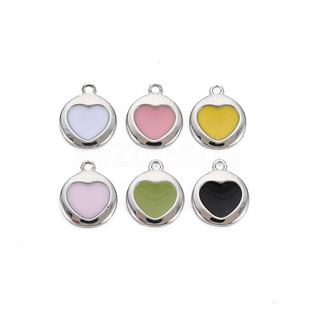 Brass Enamel Charms KK-S356-668P-NF-1