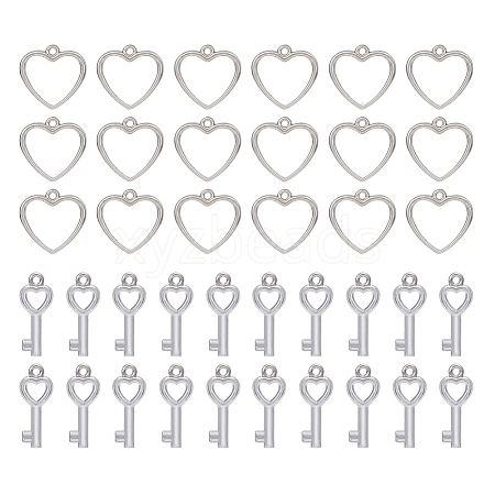 DICOSMETIC 300Pcs 2 Style CCB Plastic Charms CCB-DC0001-03-1