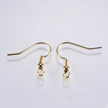 Brass Earring Hooks KK-F737-42G-RS-1