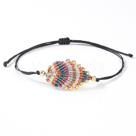 Ethnic & Bohemian Style Synthetic Fiber & Polyester Thread Braided Bracelets for Women AV8551-3-1