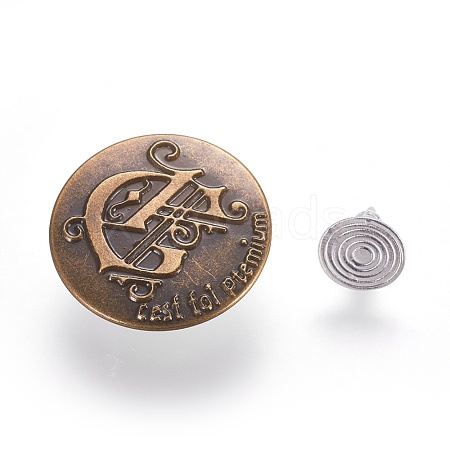 Iron Button Pins for Jeans IFIN-WH0038-01E-1