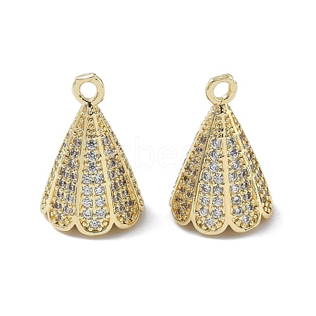 Brass Micro Pave Cubic Zirconia Pendants KK-Z143-03G-01-1