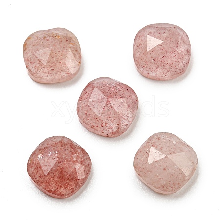 Natural Strawberry Quartz Cabochons G-M431-01D-1