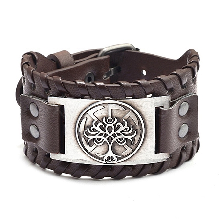 Viking Imitation Leather Cord Bracelets PW-WG0AC8F-04-1